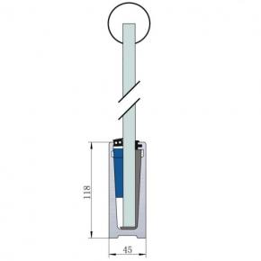 Frameless Glass Railing Base Shose