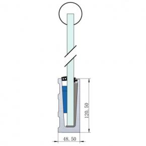 Frameless Glass Handrail Aluminium Base Channel