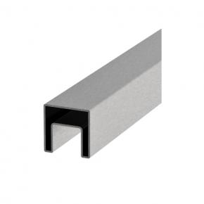 Glass Cap Handrail Square Grooved Tube