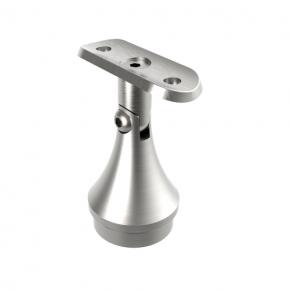 Stainless steel round tube handrail bracket adjustable