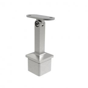 Stainless steel adjustable square handrail bracket