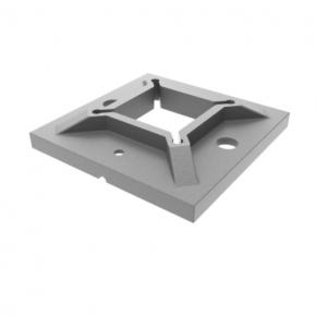Stainless steel tube base flange