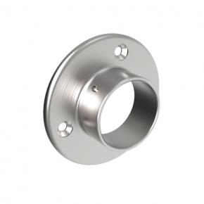 Stainless steel tube wall or side mount flange