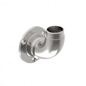 Stainless steel tube wall or side mount flange