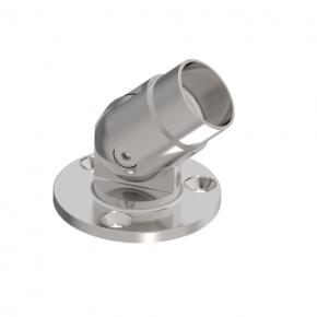 Stainless steel tube wall or side mount flange