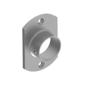 Stainless steel tube wall or side mount flange
