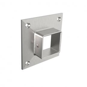 Stainless steel tube wall or side mount flange 