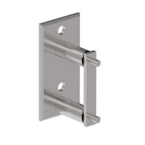 Stainless steel square handrail side mount holder 
