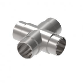 Stainless steel railing connector elbow