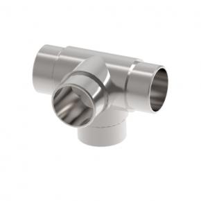 Stainless steel railing connector elbow