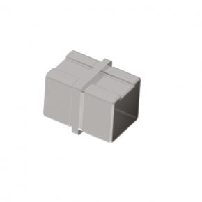 Stainless steel railing square tube connector 