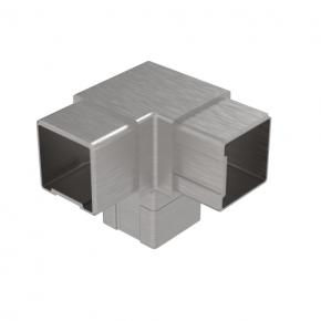 Stainless steel railing square tube connector 