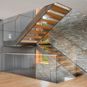Staircase double side stringer stair 