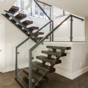 Staircase double side stringer stair